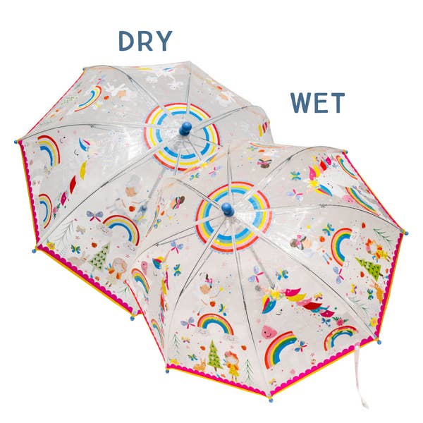 Color Changing Umbrella - Transparent Rainbow Fairy