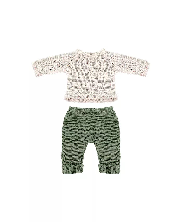 Miniland Knitted Doll Outfit 12 5/8” – Sweater + Trousers