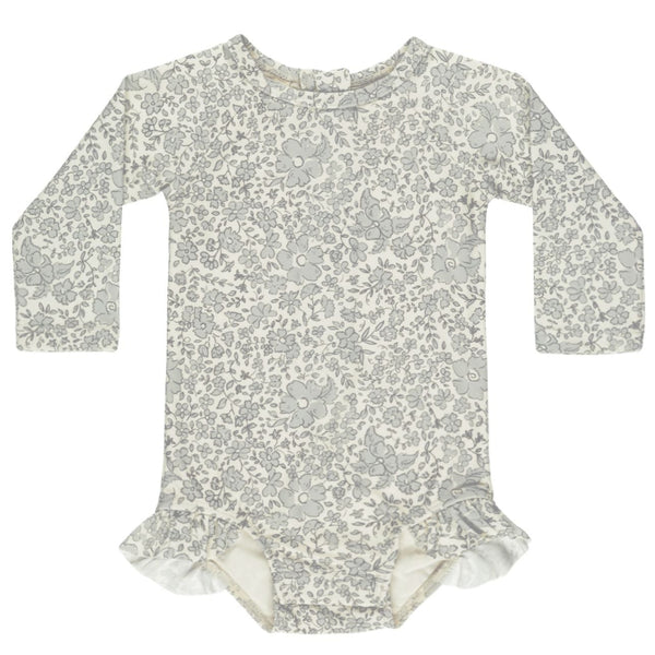 Quincy Mae Long Sleeve One-Piece Rashguard - Dino