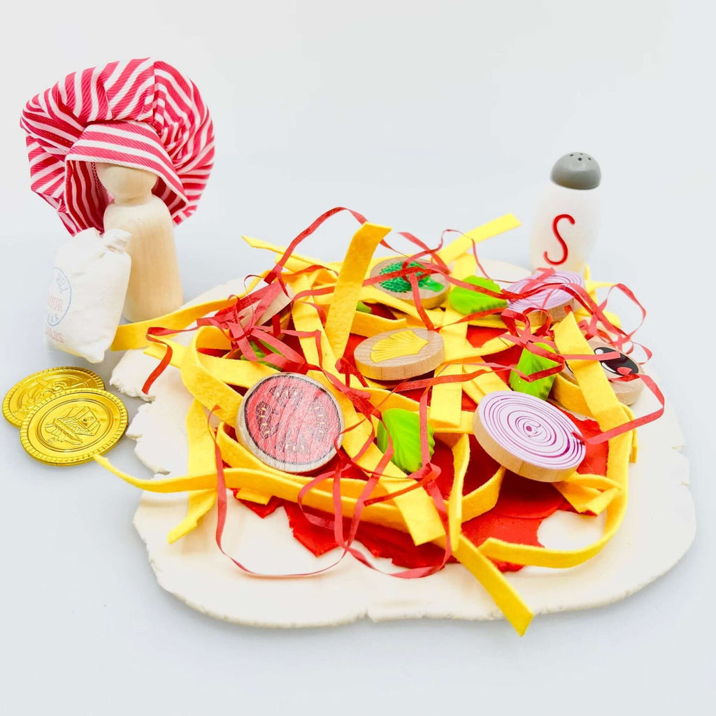 Complete Sensory Box - Pizza Parlor with Playdough