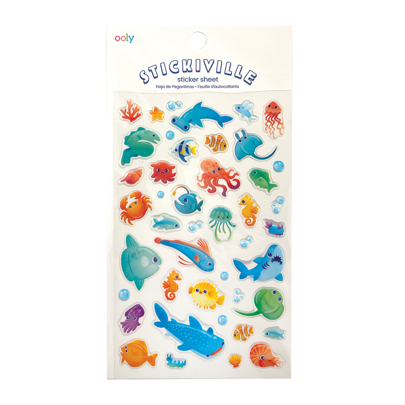 Ooly Stickiville Stickers  - Blue Ocean