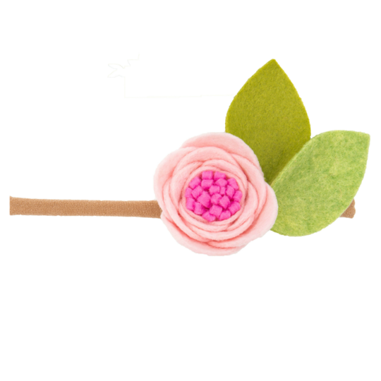 Alexander Sara - Blush Felt Flower - Single Bloom