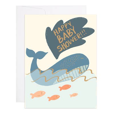 9th Letter Press - Whale Baby Shower