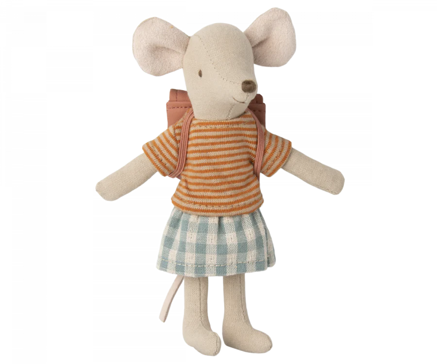 Maileg Tricycle Mouse Big Sister - Old Rose