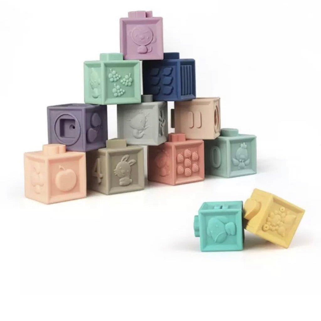Silicone Building + Learning Blocks