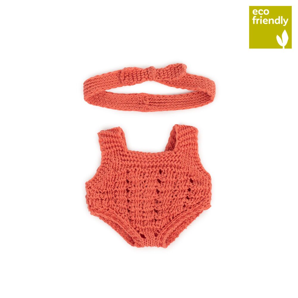 Miniland Knitted Doll Outfit 8¼” - Romper + Headband