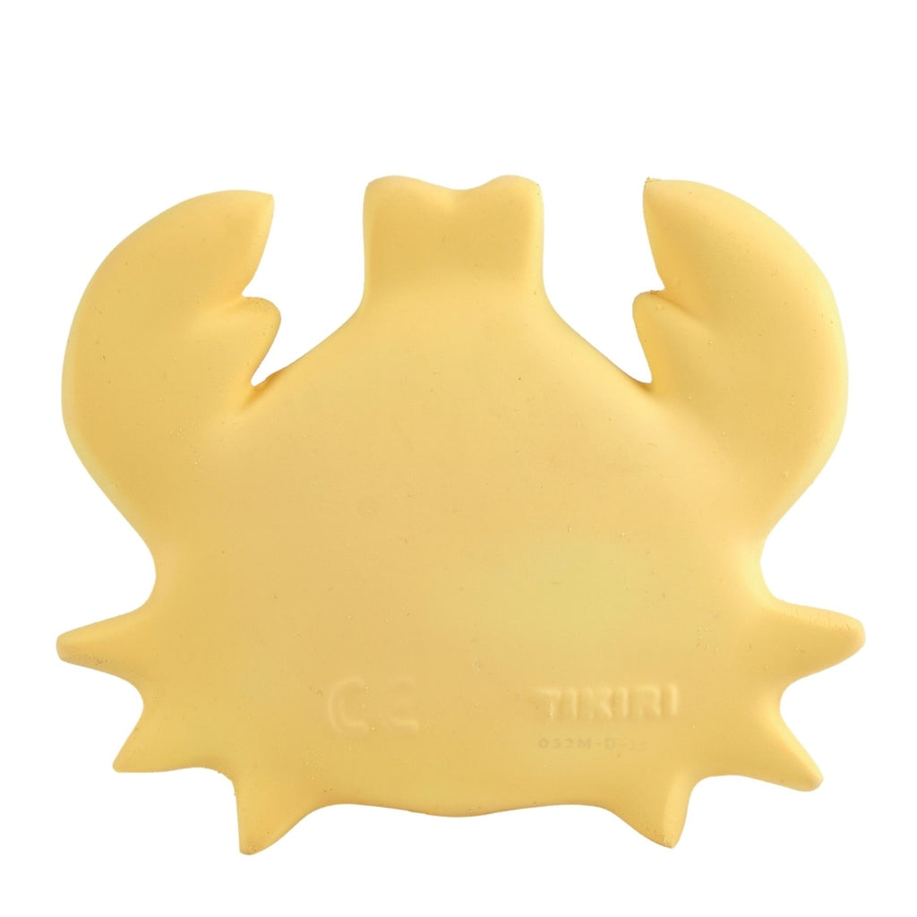 Crab — Natural Rubber Teether, Rattle & Bath Toy