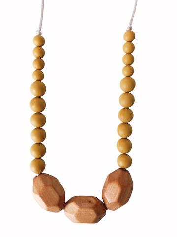Chewable Charm - The Austin - Mustard Yellow Teething Necklace