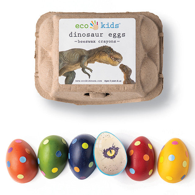 eco-kids Beeswax Crayons Dinosaur eggs
