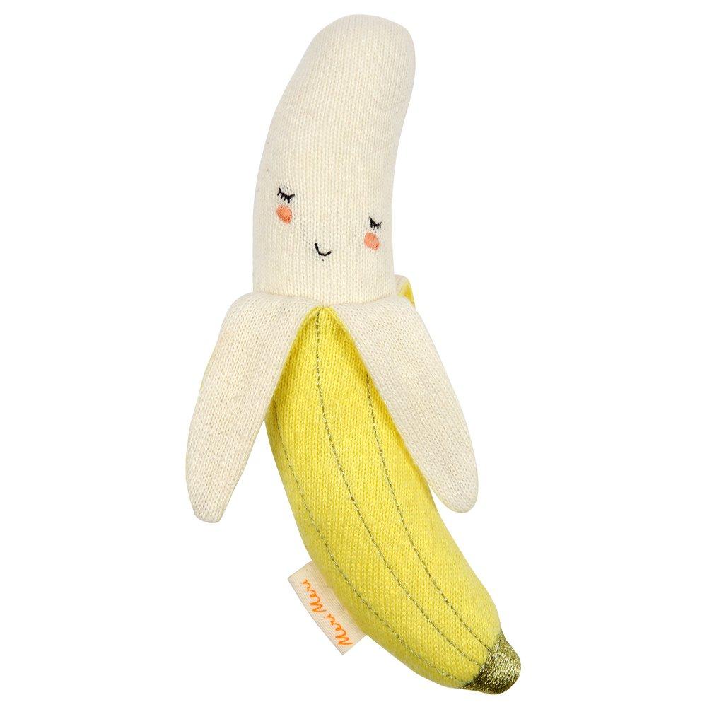 Banana Knit Rattle