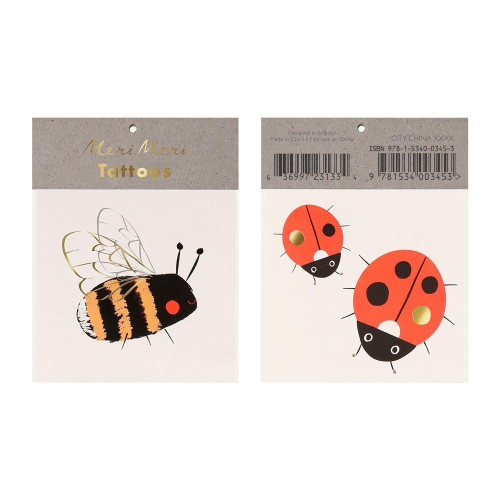 Bee & Ladybug Small Tattoos