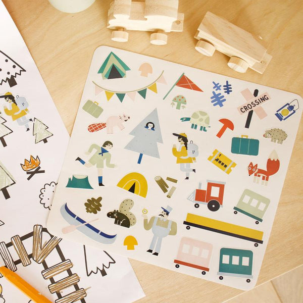 Olli Ella Playpa Stickers - FOREST – Mini Mint