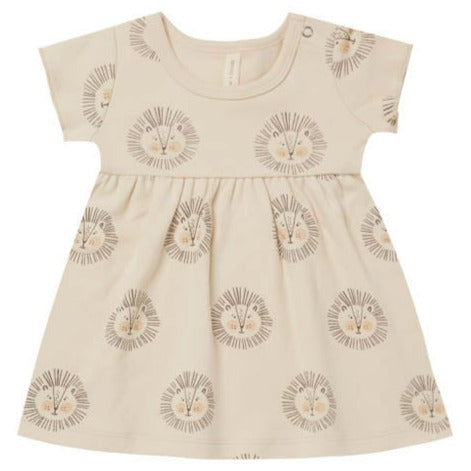 Quincy Mae Short Sleeve Baby Dress - Lions