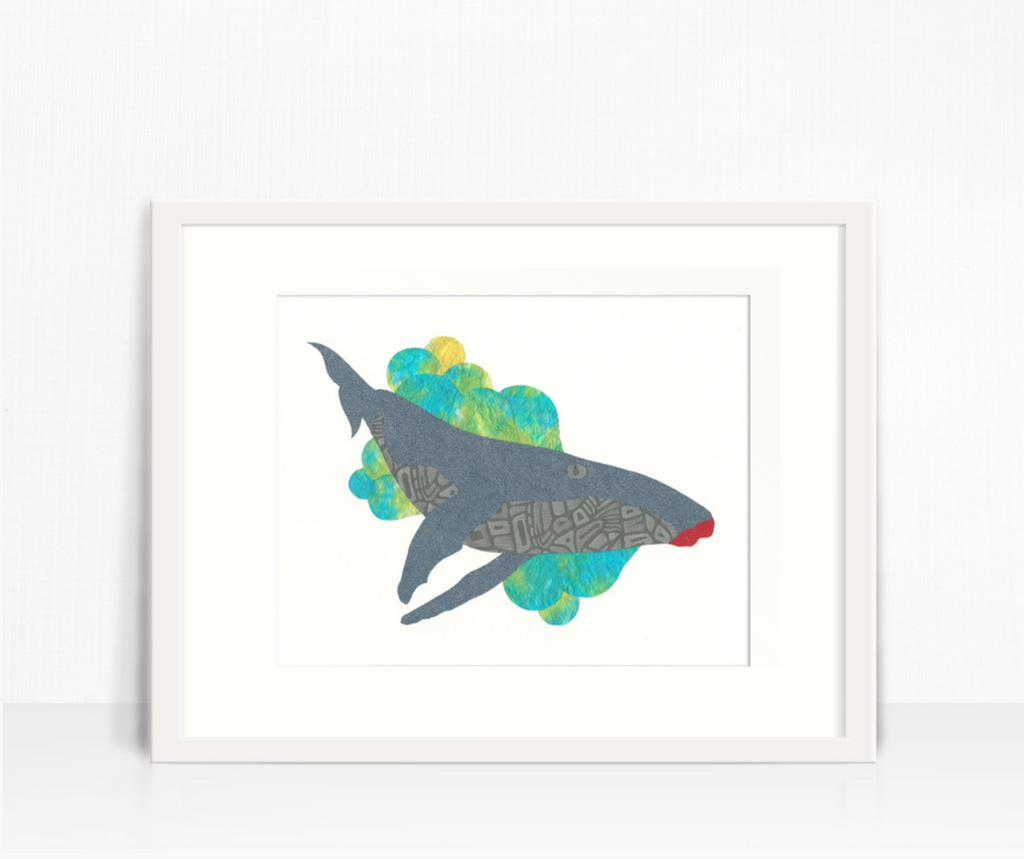 Whimsy Spot Art Print - Humpback Whale