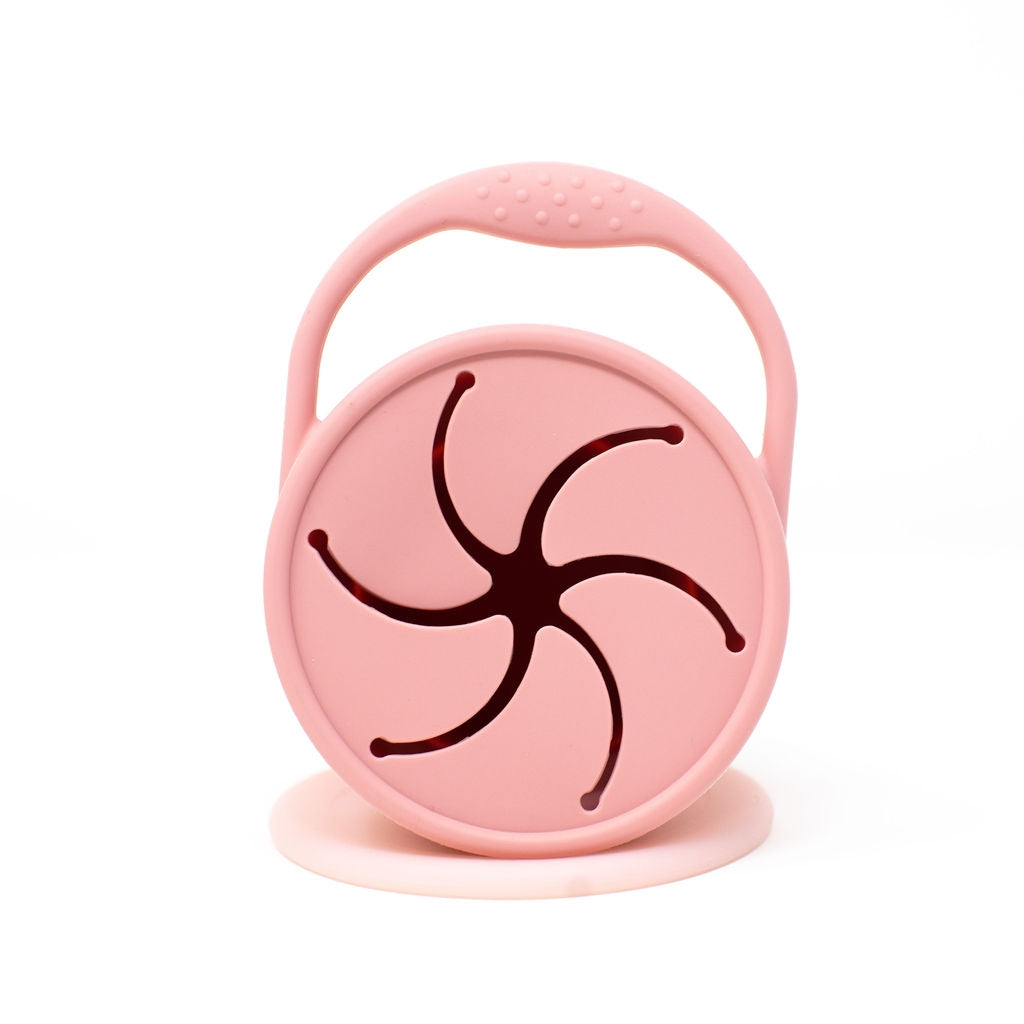 Silicone Collapsible Snack Cup - Dusty Rose