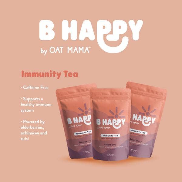 Oat Mama - B Happy Immunity Tea Elderberry