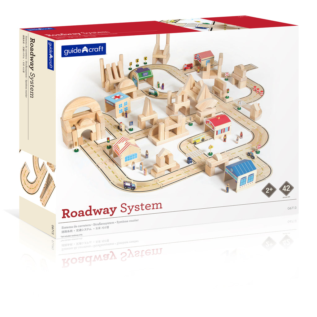 Guidecraft Roadway System - 42 pc. set