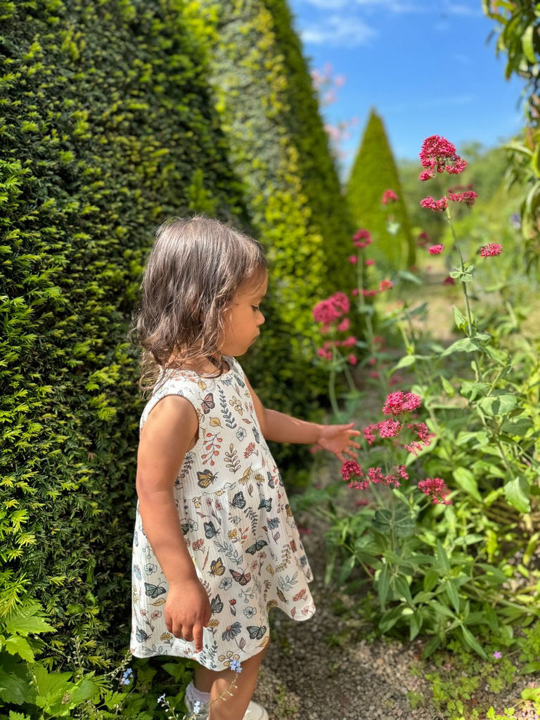 Evie Dress - Floral Butterfly