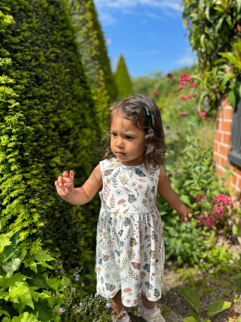 Evie Dress - Floral Butterfly