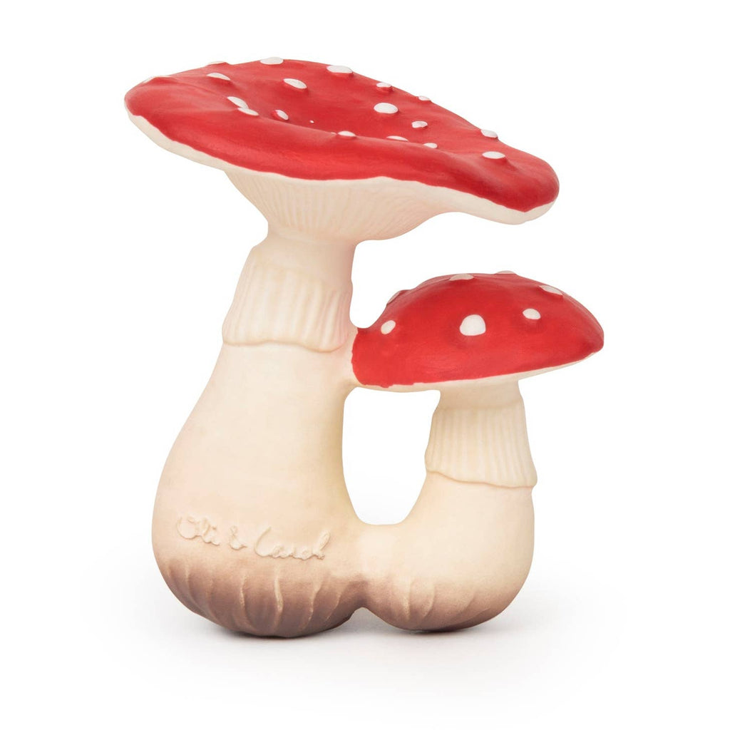 Spot the Mushroom Rubber Teether