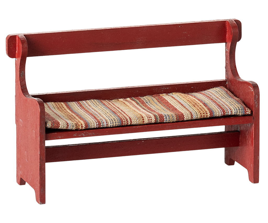 Maileg Bench - Mouse Red