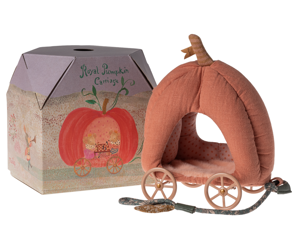 Maileg Pumpkin Carriage, Mouse