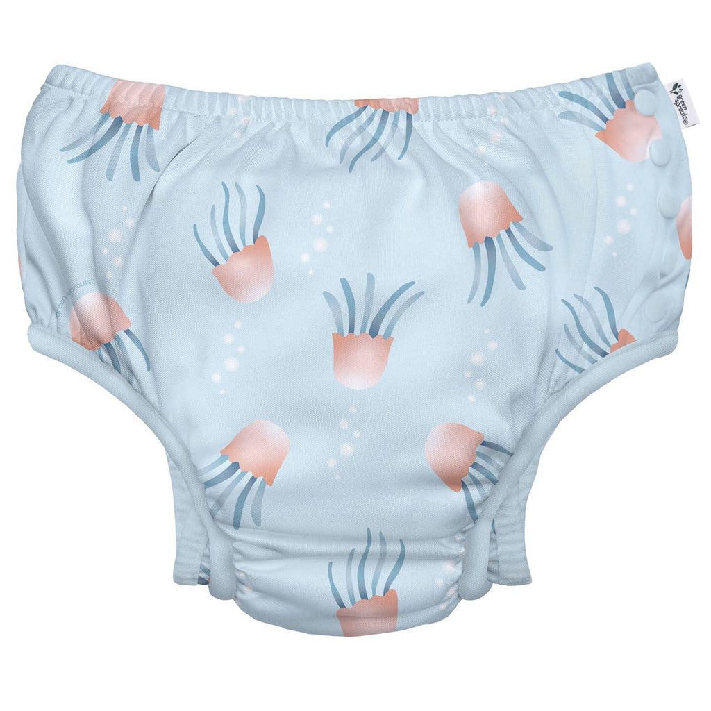 Eco Snap Swim Diaper - Blue Jellyfish