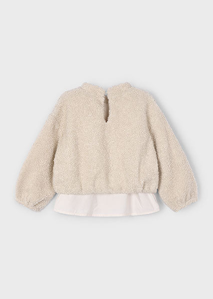 Almond Lamb Wool Pullover