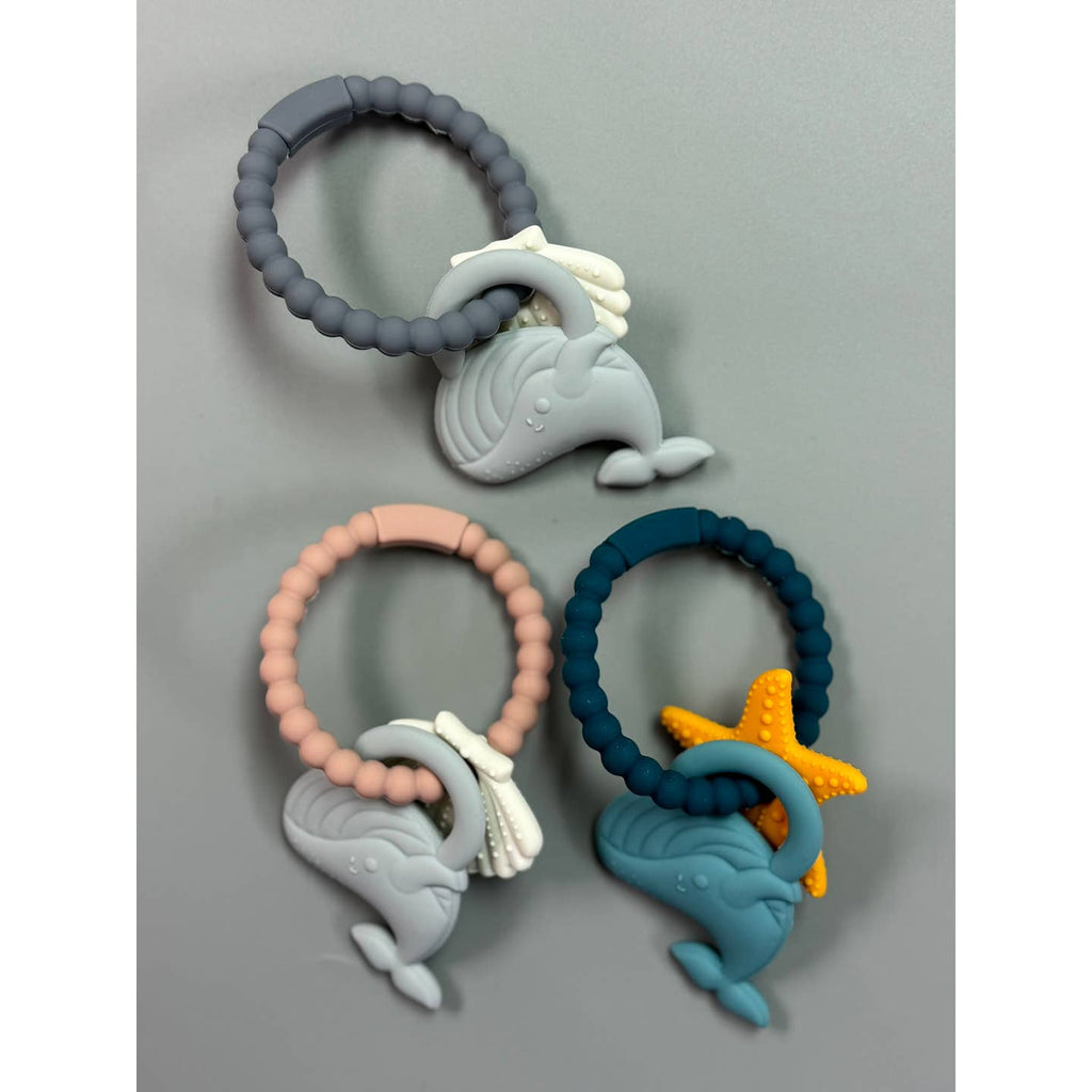 Silicone Whale Teether Ring