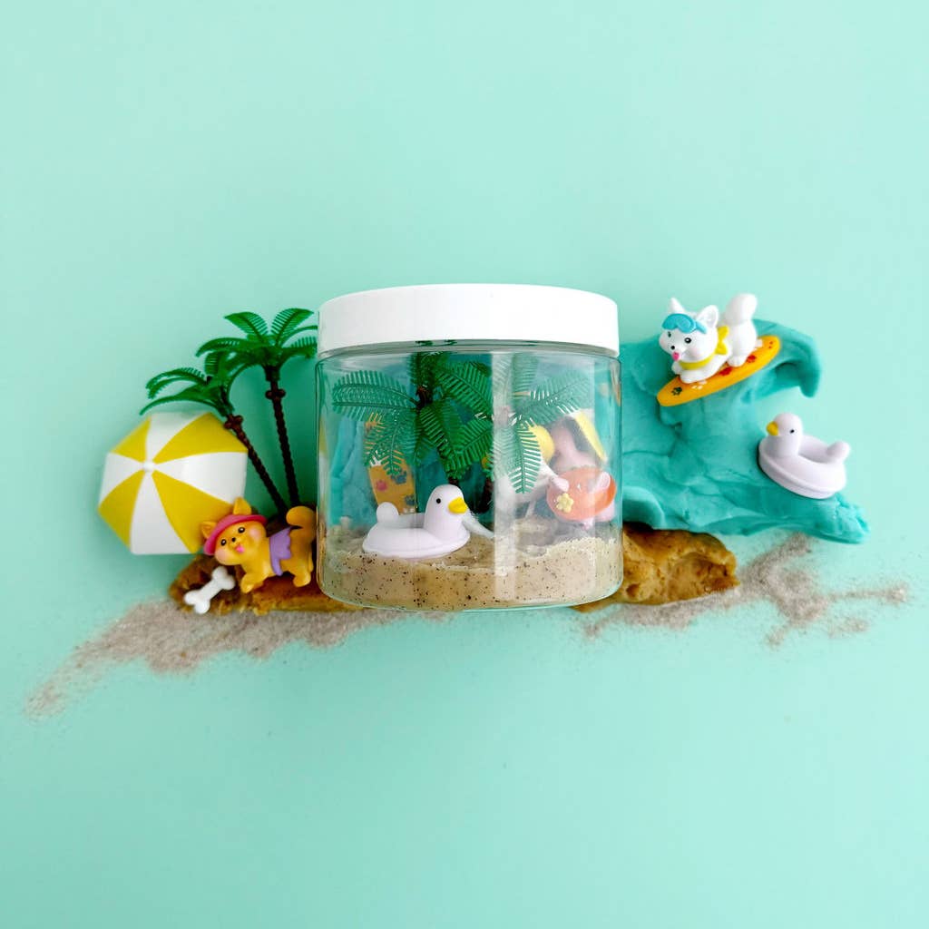 Puppy Beach Party Dough-To-Go Play Kit