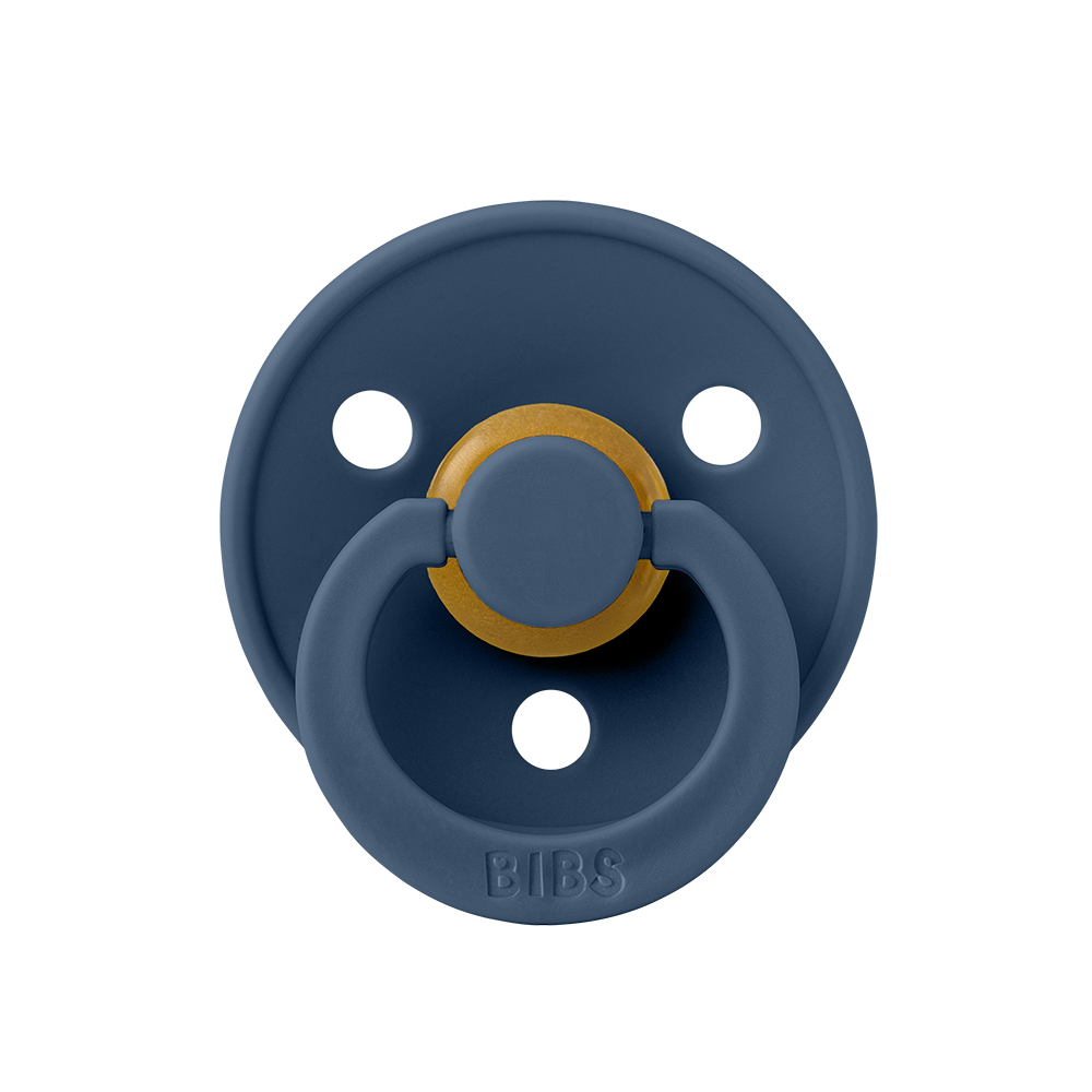 Bibs Pacifier 2 PACK Latex Dusty Blue/Steel Blue
