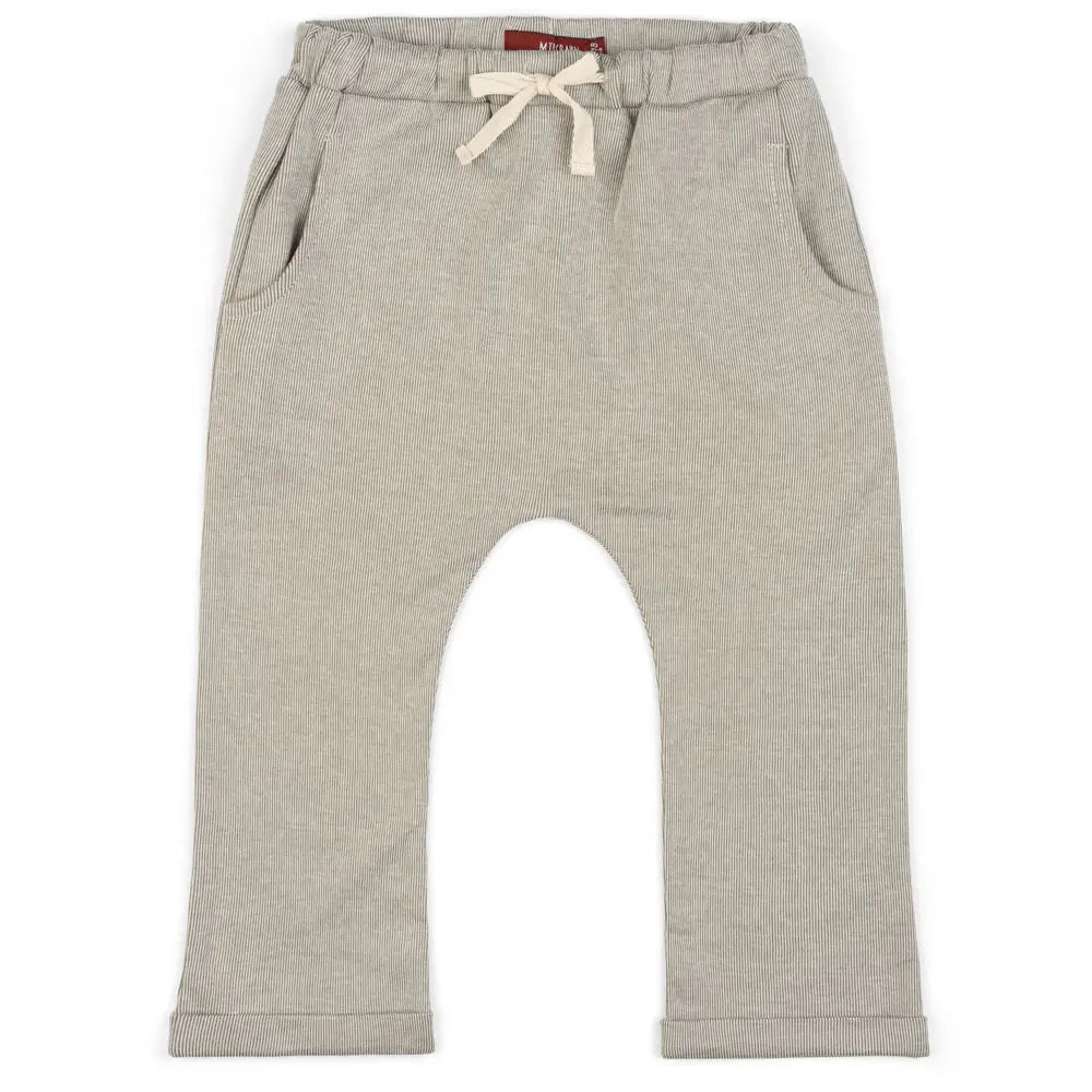 Grey Pinstripe Baby Jogger Pants