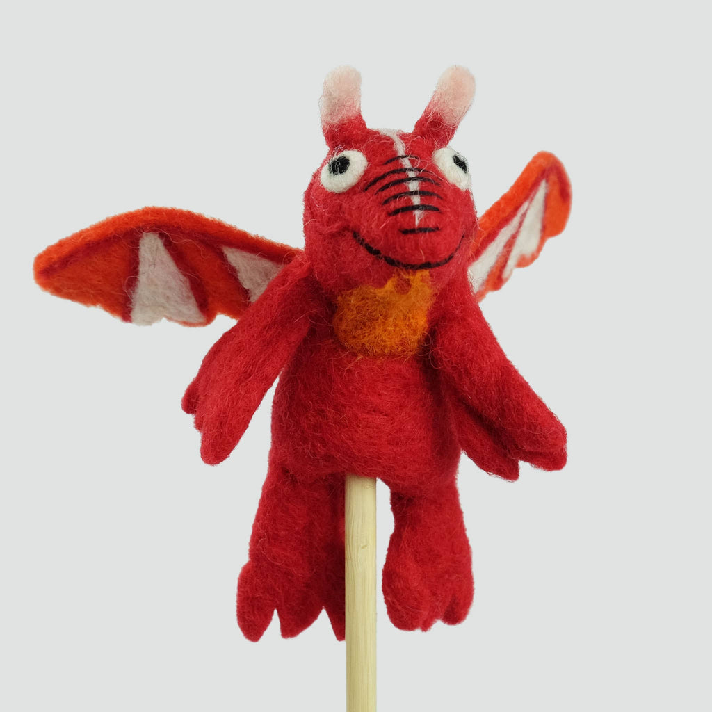 Felt Finger Puppets - Dragon - Assorted