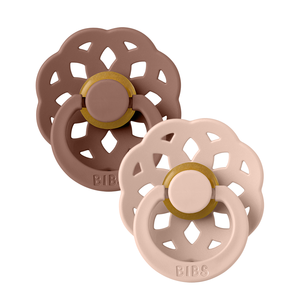 Bibs Pacifier Boheme 2 PACK Woodchuck/Blush
