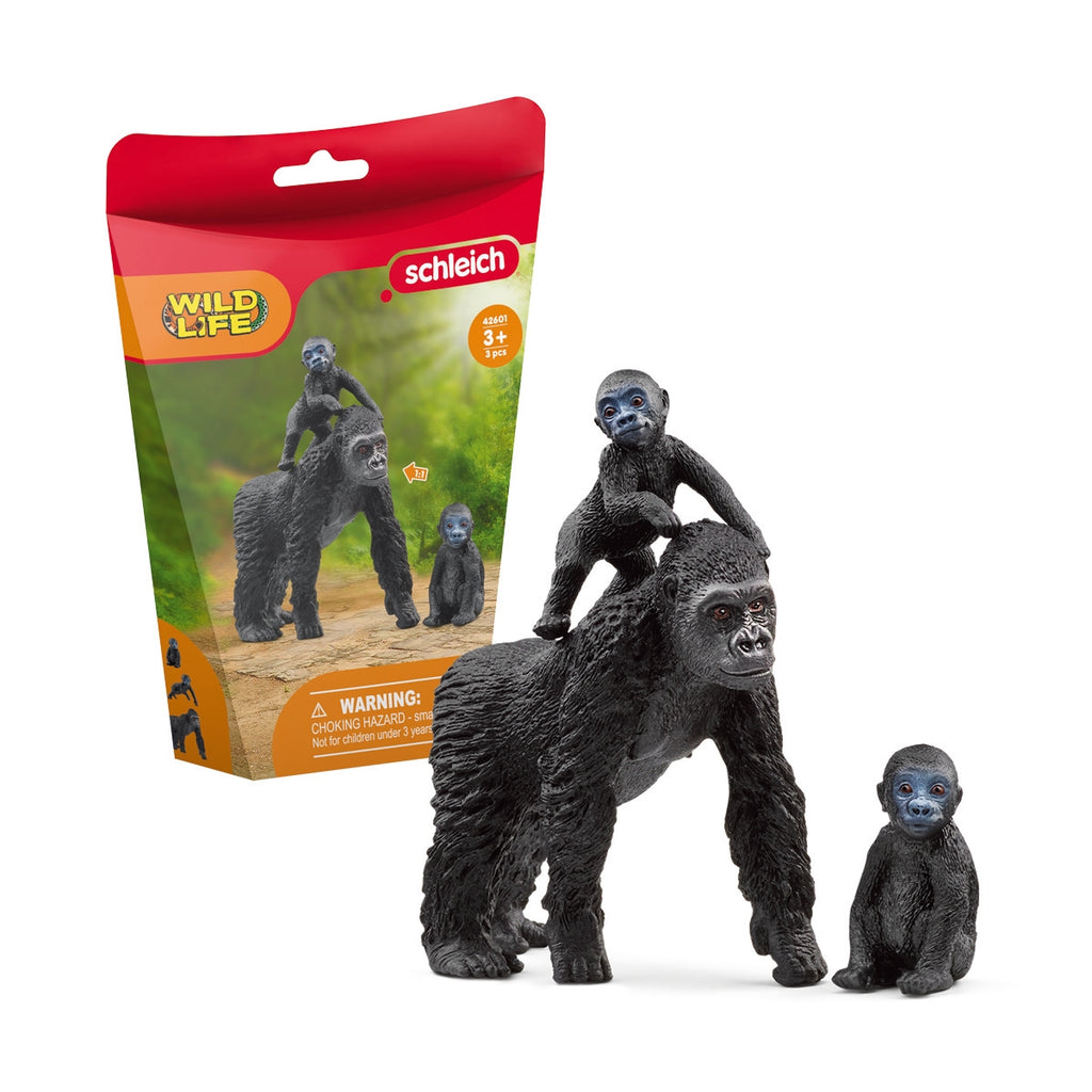 Gorilla Family Wild Animals Playset