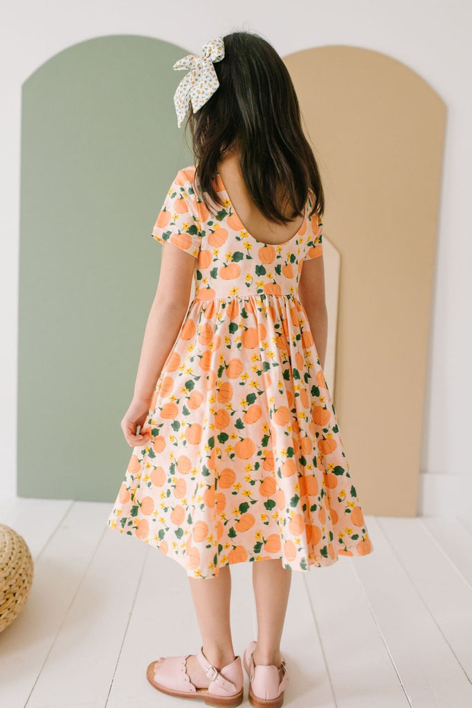 Classic Twirl Pumpkin Dress