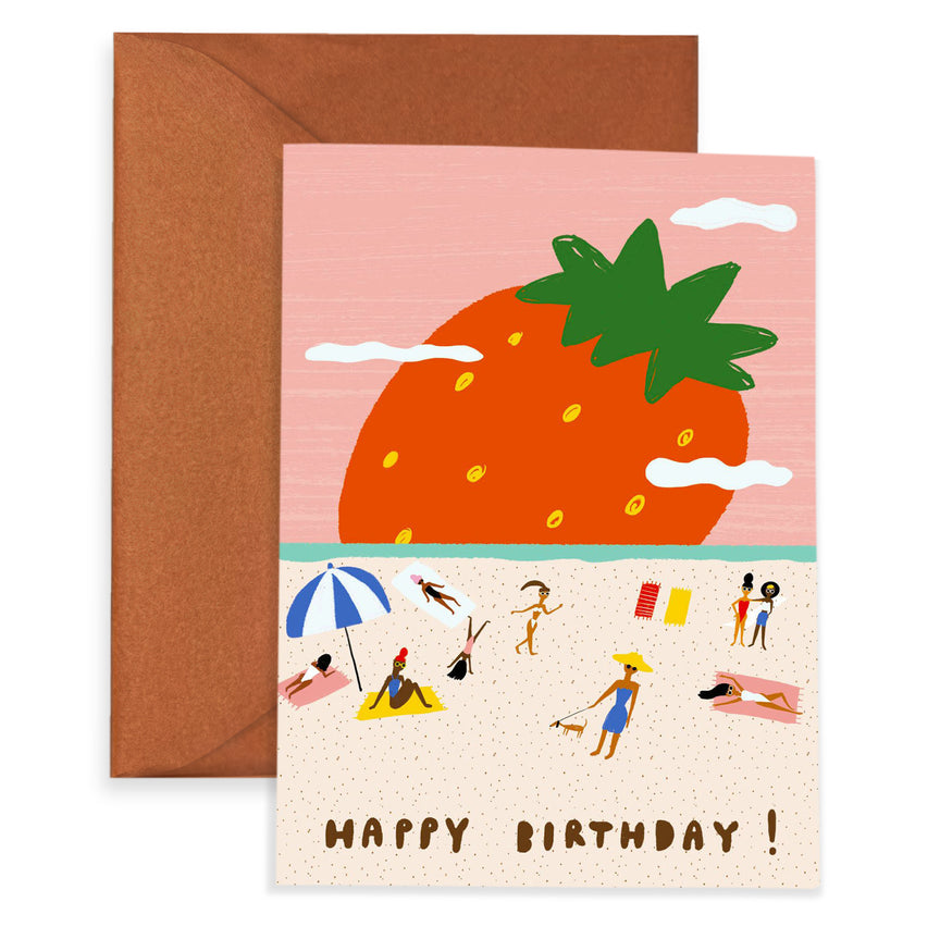 Strawberry Fields Birthday Card