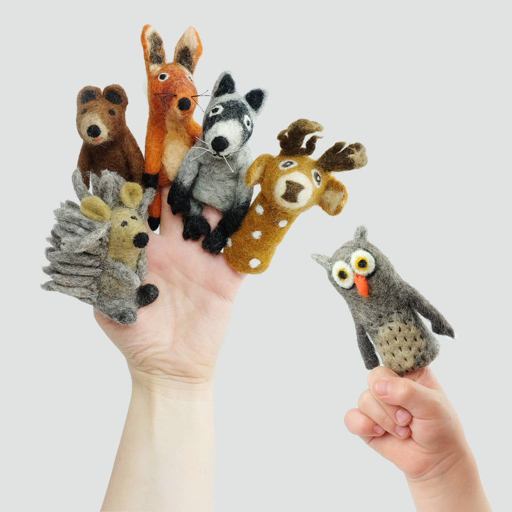 Felt Finger Puppets - Forest Friends - Assorted