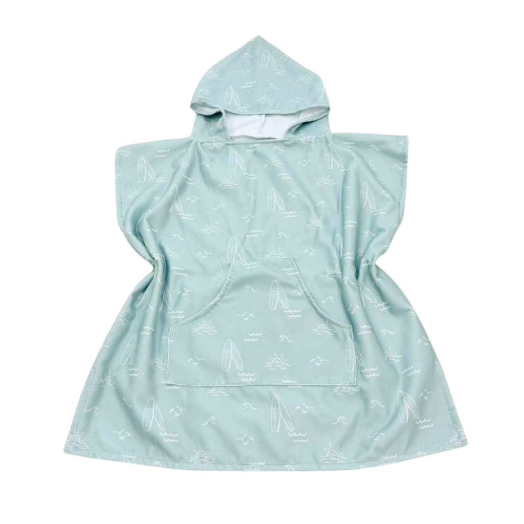 Surfer Toddler & Kids Hooded Towel Pool Poncho