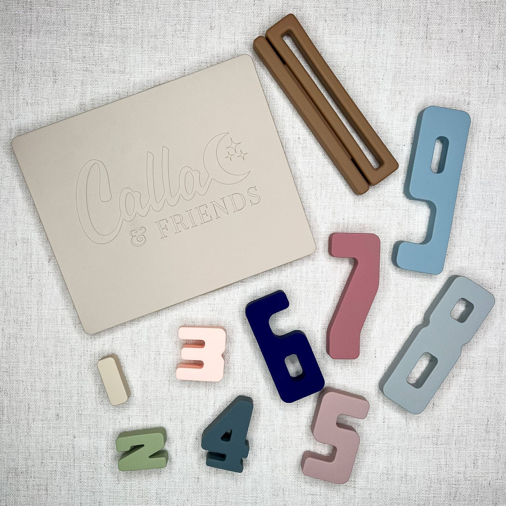 Silicone Wyatt Number Stacking Blocks