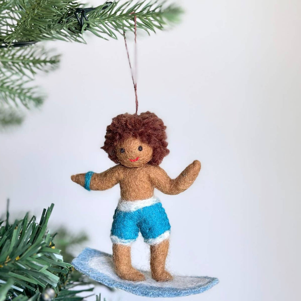Felt Ornament - Surfer Boy