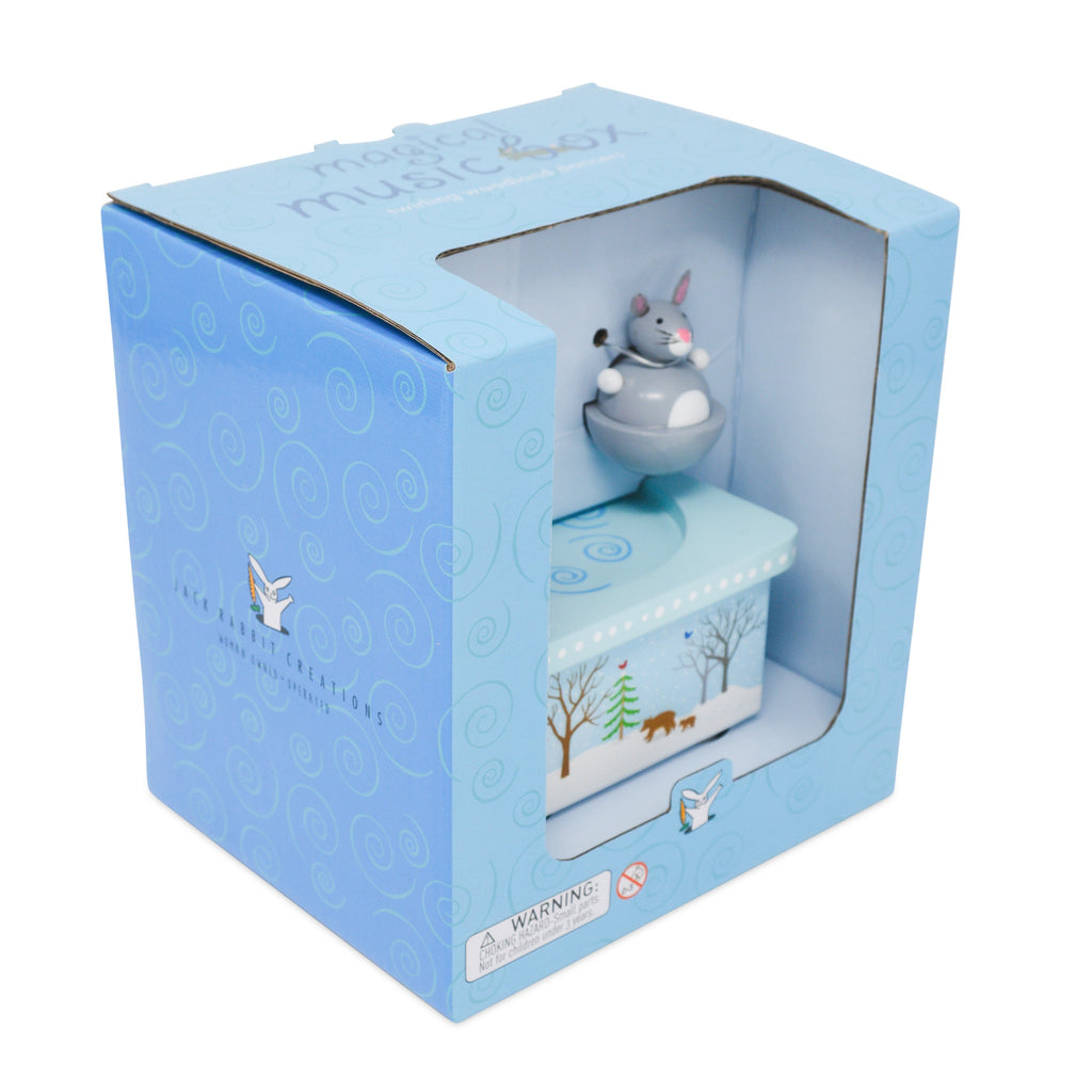 Dancing Fox & Bunny Music Box