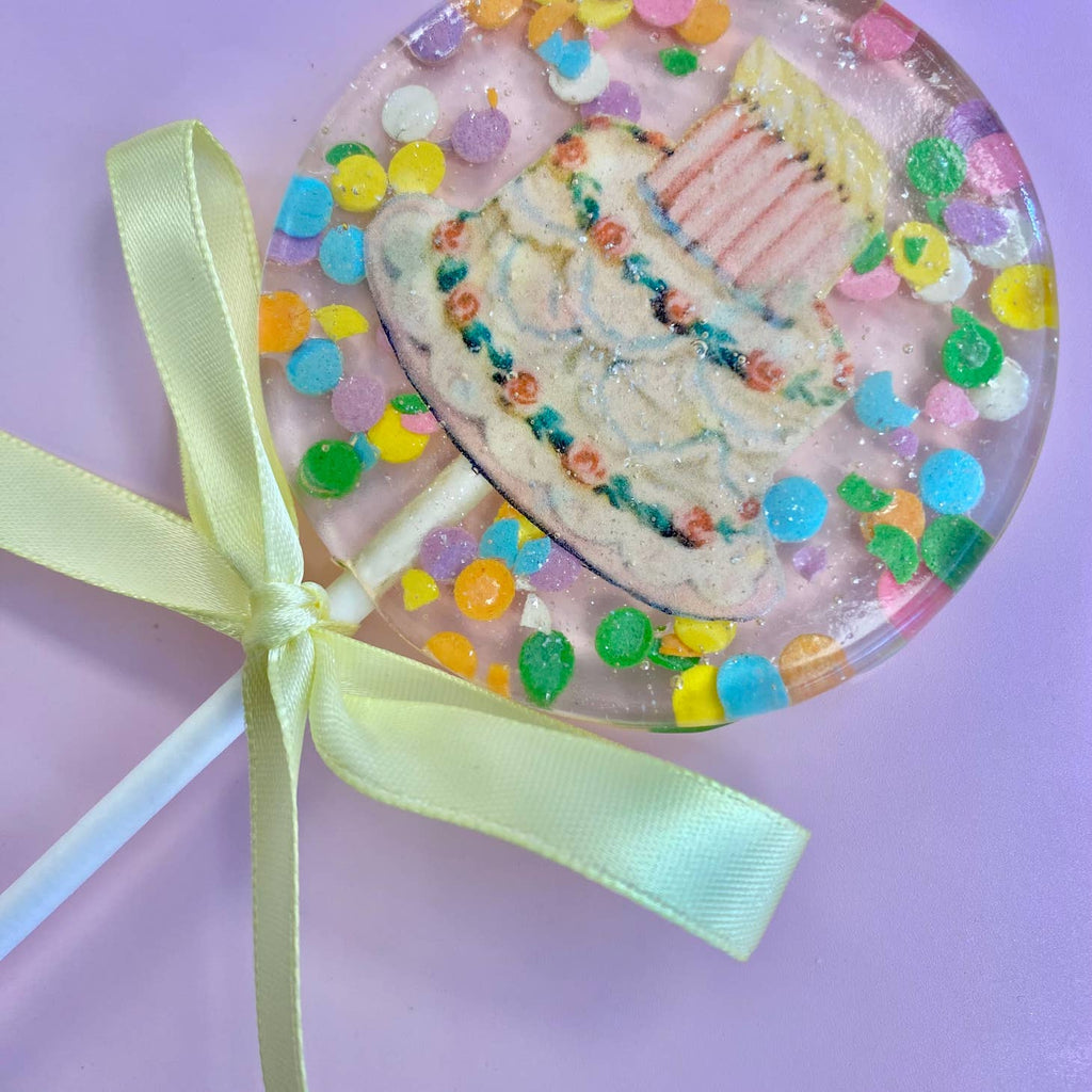 Vintage Birthday Cake Lollipop