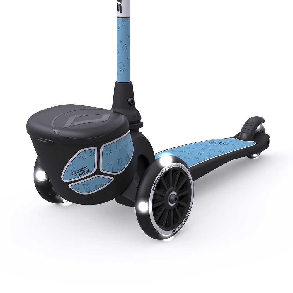 Scoot & Ride Highwaykick 2 Lifestyle Scooter - Reflective Steel
