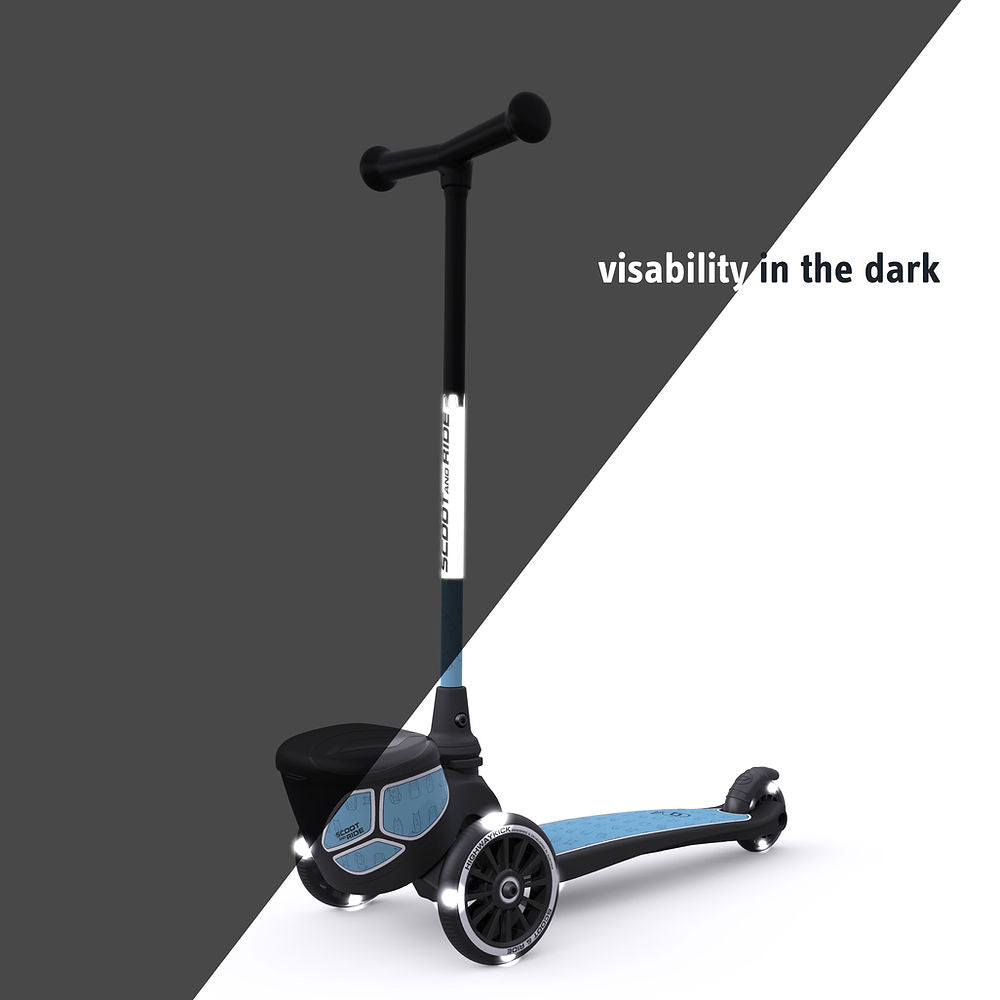 Scoot & Ride Highwaykick 2 Lifestyle Scooter - Reflective Steel