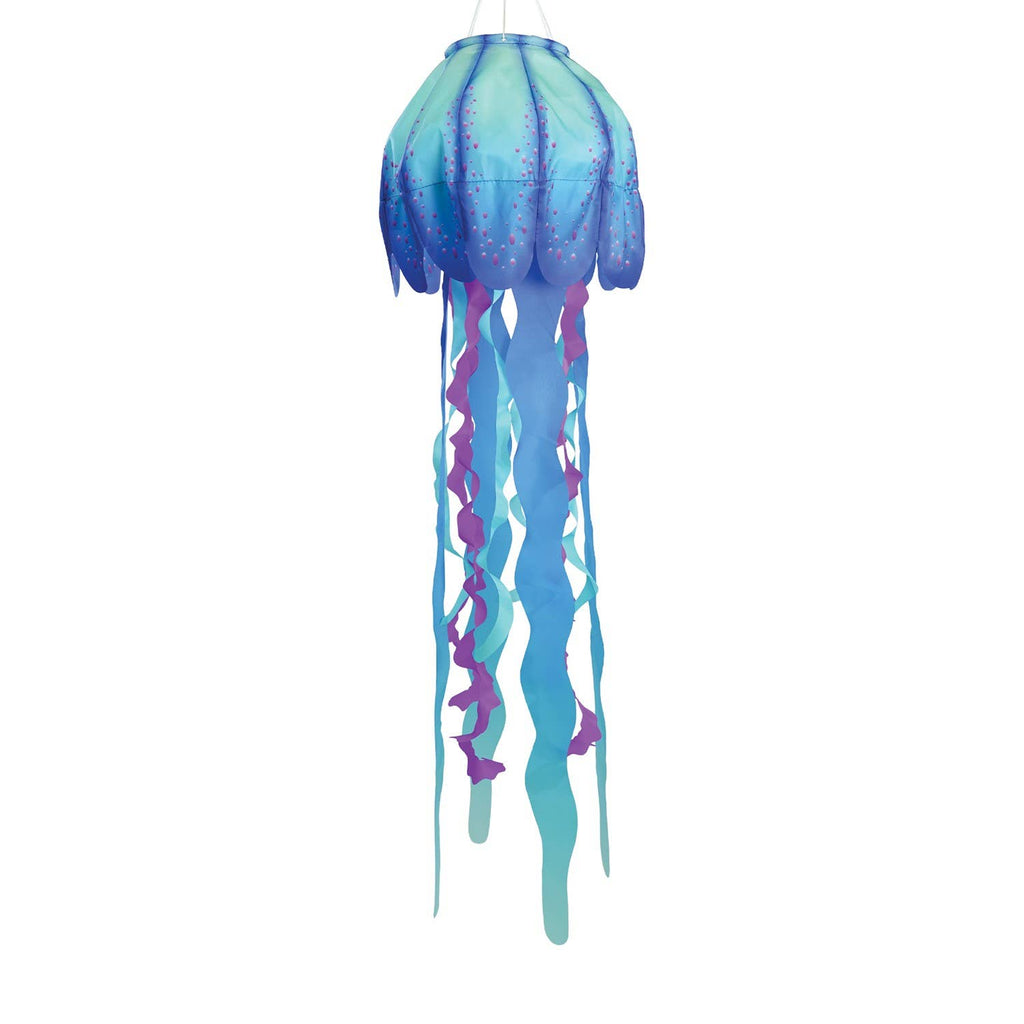 In the Breeze - 40" Blue Jellyfish 3D Windsock