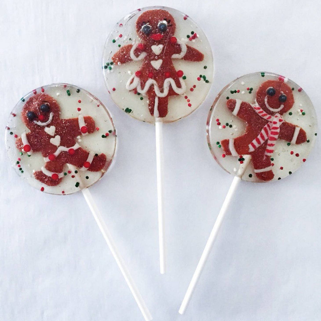Gingerbread People Fondant Lollipop