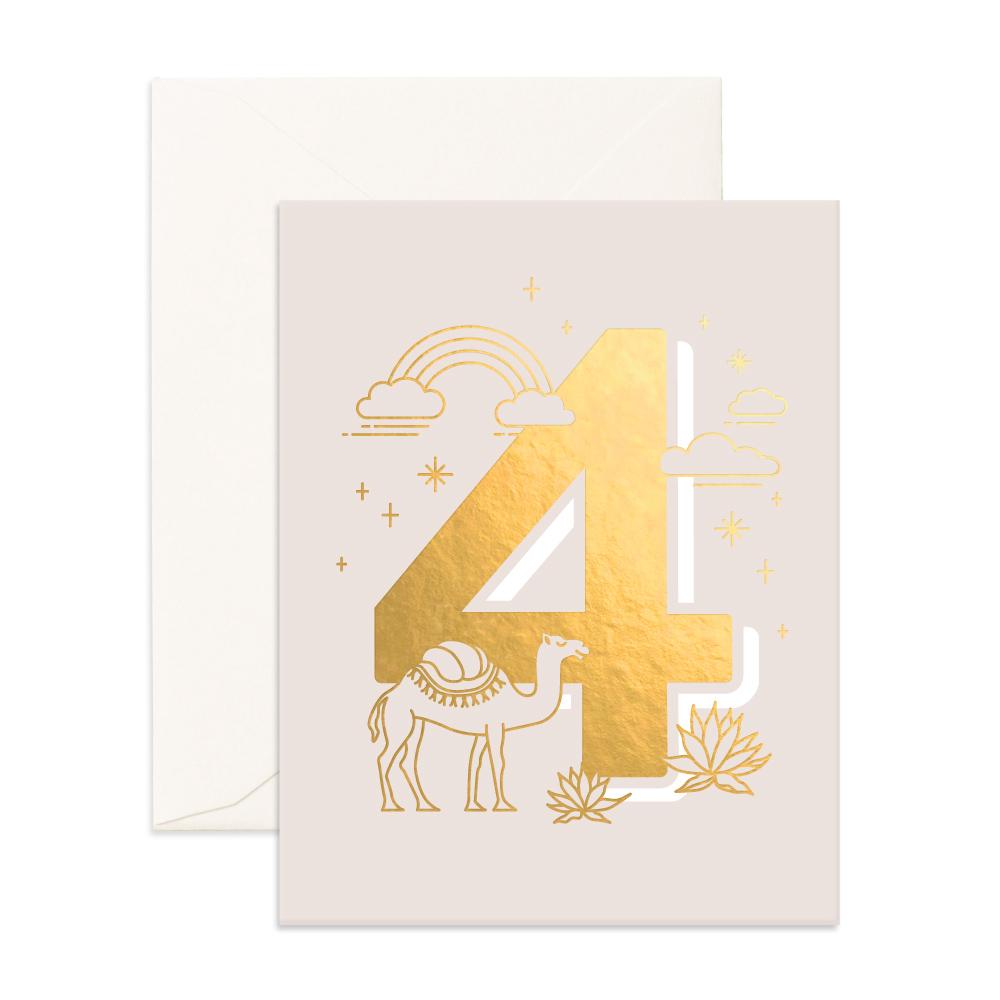 No. 4 Animals Greeting Card