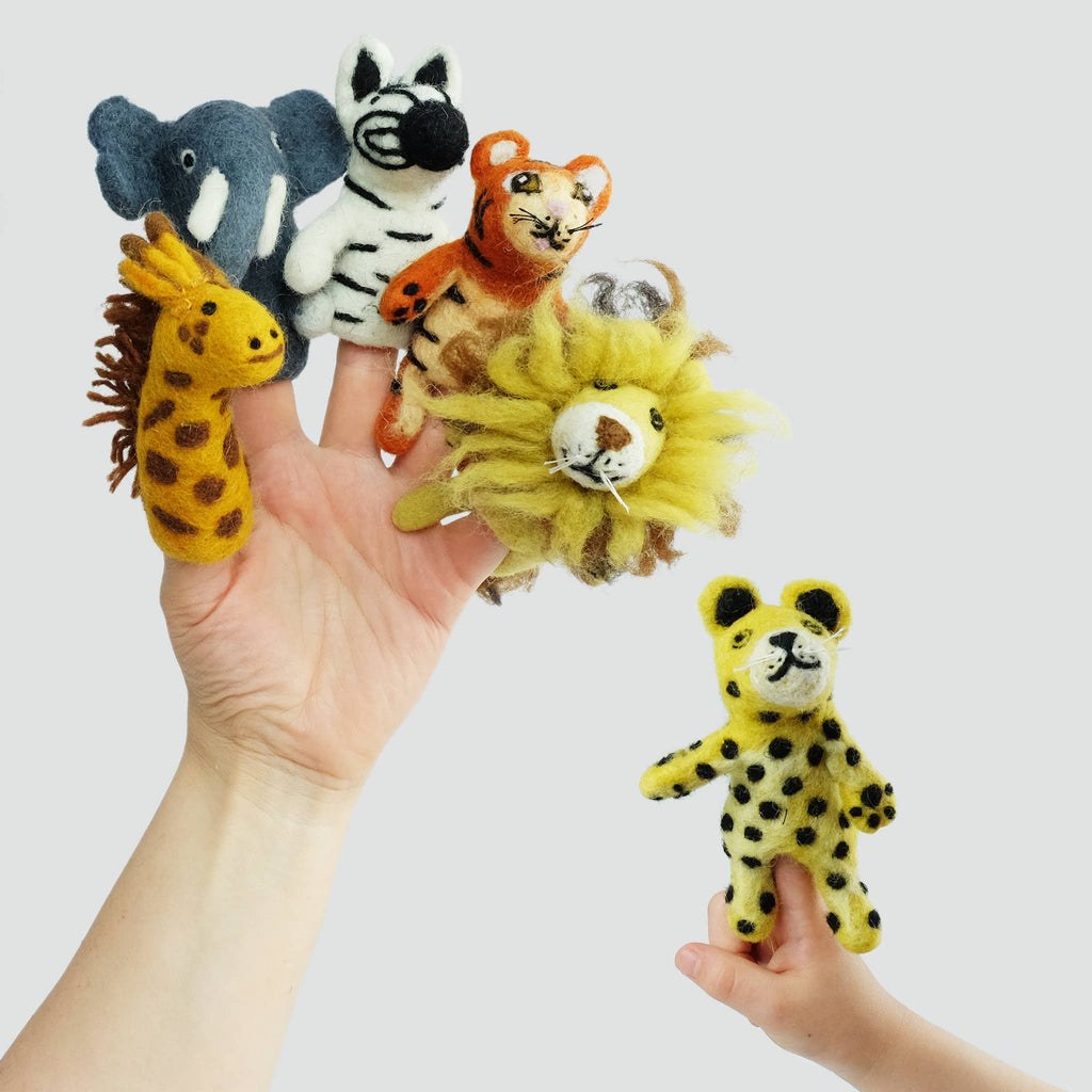 Felt Finger Puppets - Jungle Jamboree - Assorted