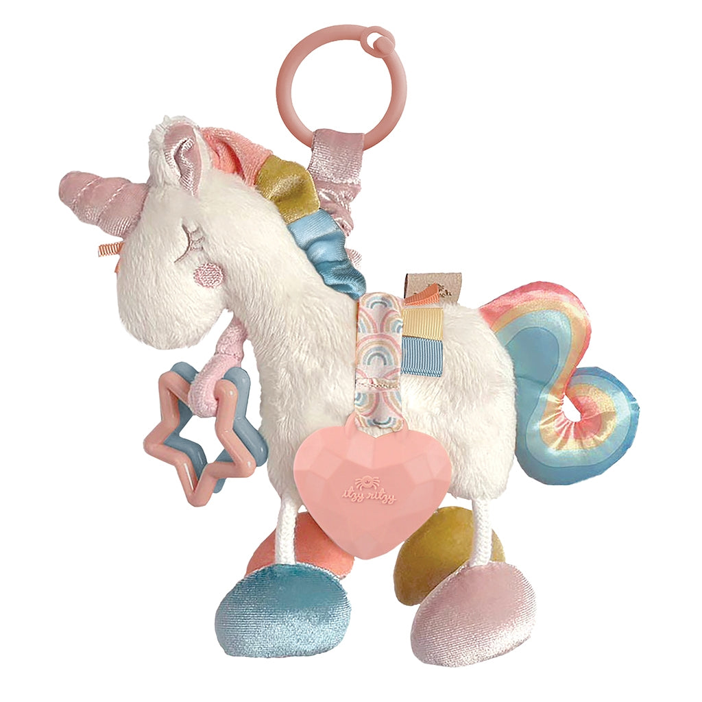 Itzy Unicorn Link & Love™ Activity Plush with Teether Toy